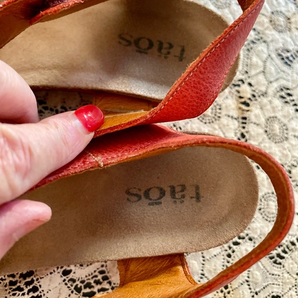 🔥Taos Carousel Open Toe Leather Wedge Sandals🔥 - Picture 7 of 12